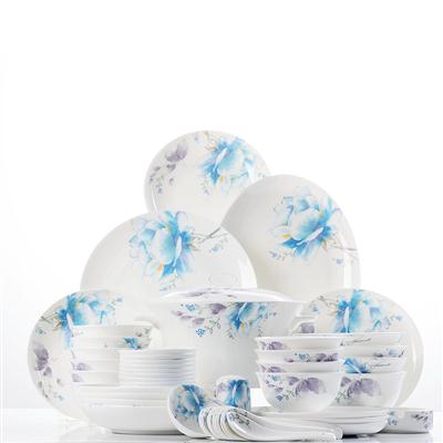 wwwviviav操逼com48头聆听花开骨瓷礼品餐具套装